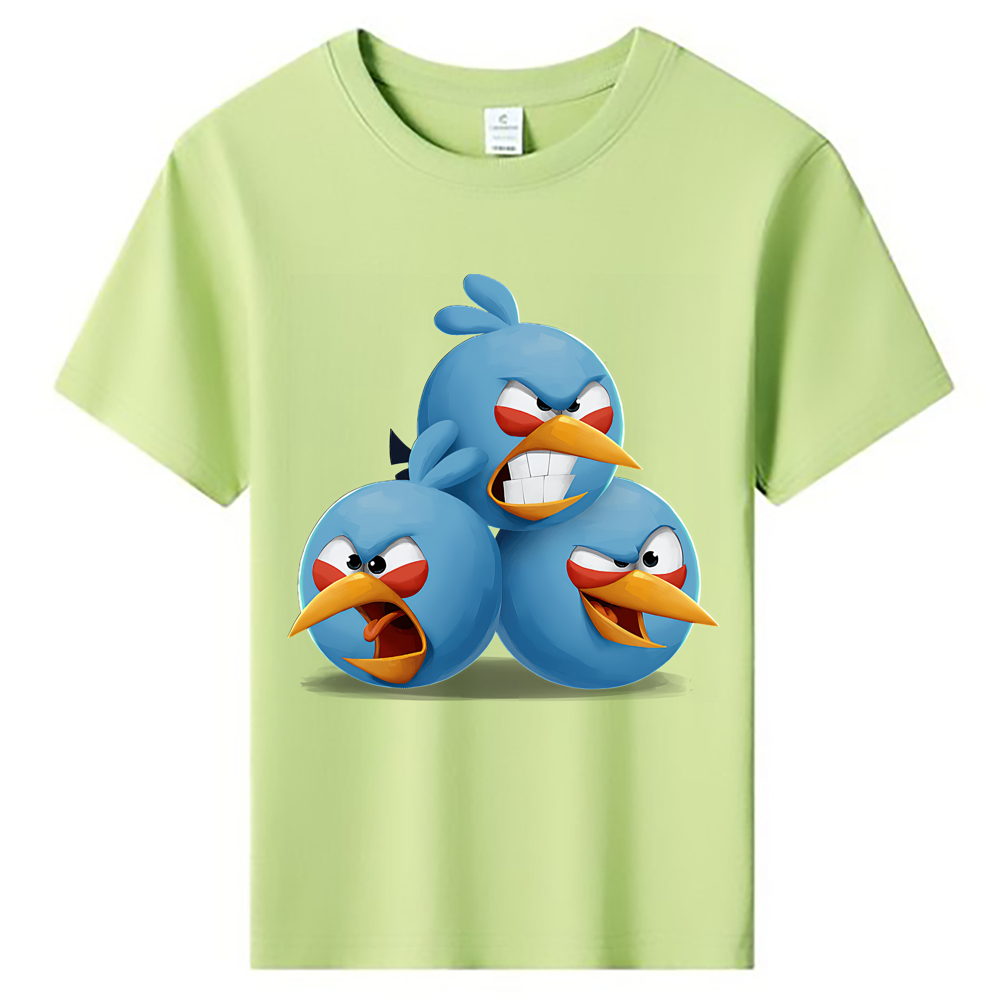 （画像用） Angry Birds アングリーバード 綿100％キッズTシャツ（フロントプリント）
